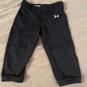 Under Armour Kids Black Baseball Pants